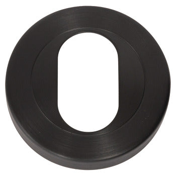 Oval Escutcheon (Single) - Graphite Black - Hafele