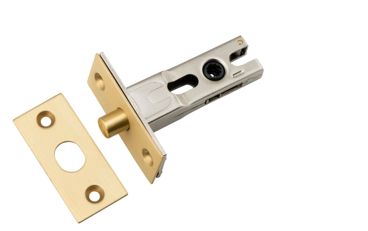 Round Privacy Bolt - Entry Point - Iver - Brushed Gold PVD - Tube Latches & Bolts