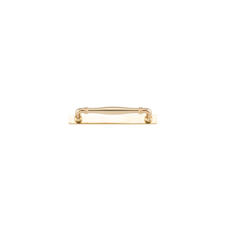 Sarlat Cabinet Pull with Backplate - Entry Point - Iver - Polished Brass - Cabinet Pulls