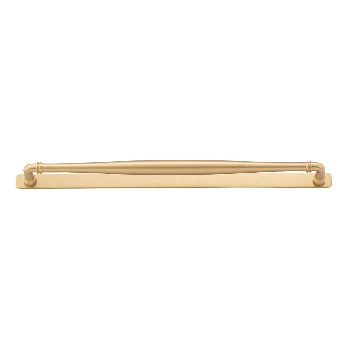 Sarlat Cabinet Pull with Backplate - Entry Point - Iver - Brushed Brass - Cabinet Pulls