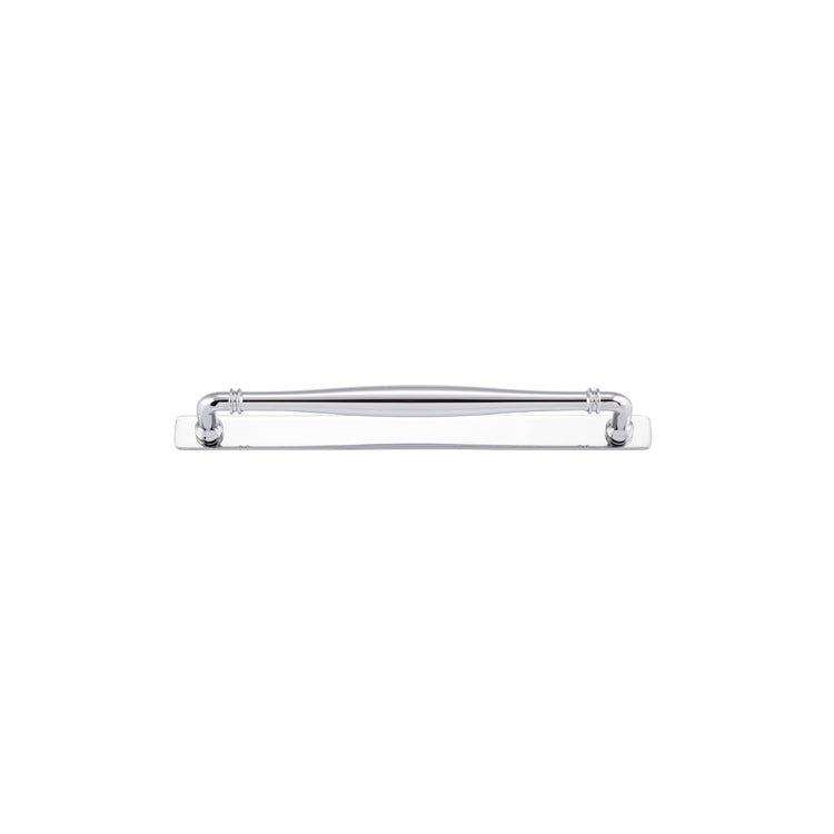 Sarlat Cabinet Pull with Backplate - Entry Point - Iver - Polished Chrome - Cabinet Pulls