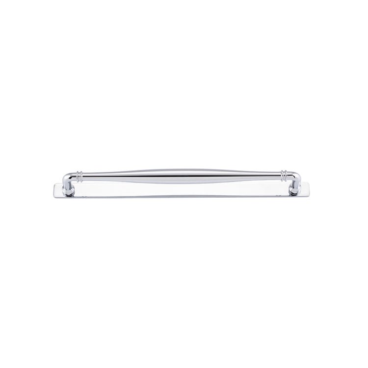 Sarlat Cabinet Pull with Backplate - Entry Point - Iver - Polished Chrome - Cabinet Pulls