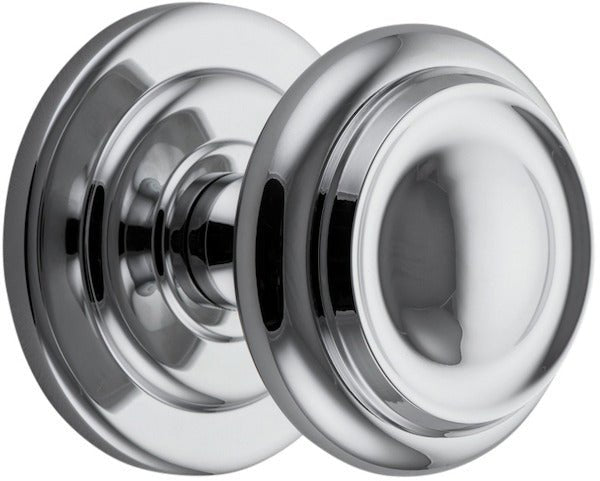 Sarlat Centre Door Knob - Entry Point - Iver - Polished Chrome - Centre Door Knobs