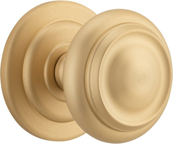 Sarlat Centre Door Knob - Entry Point - Iver - Brushed Brass - Centre Door Knobs