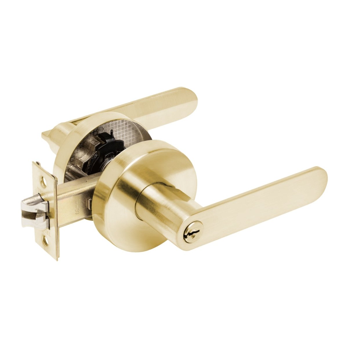 Sceptre Handle By Zanda - Satin Brass - Entry - Point - 11503.SB - Zanda