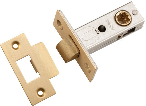 Split Cam Tube Latch By Iver - Entry Point - Iver - Brushed Brass - Tube Latches & Bolts