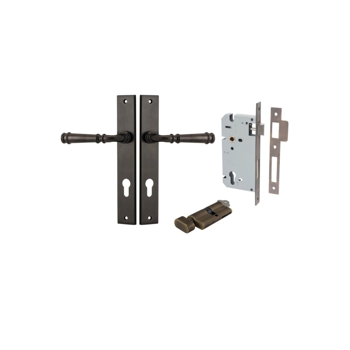 Verona Lever - Rectangular Backplate - Entry - Point - 10706KENTR60KT - Iver