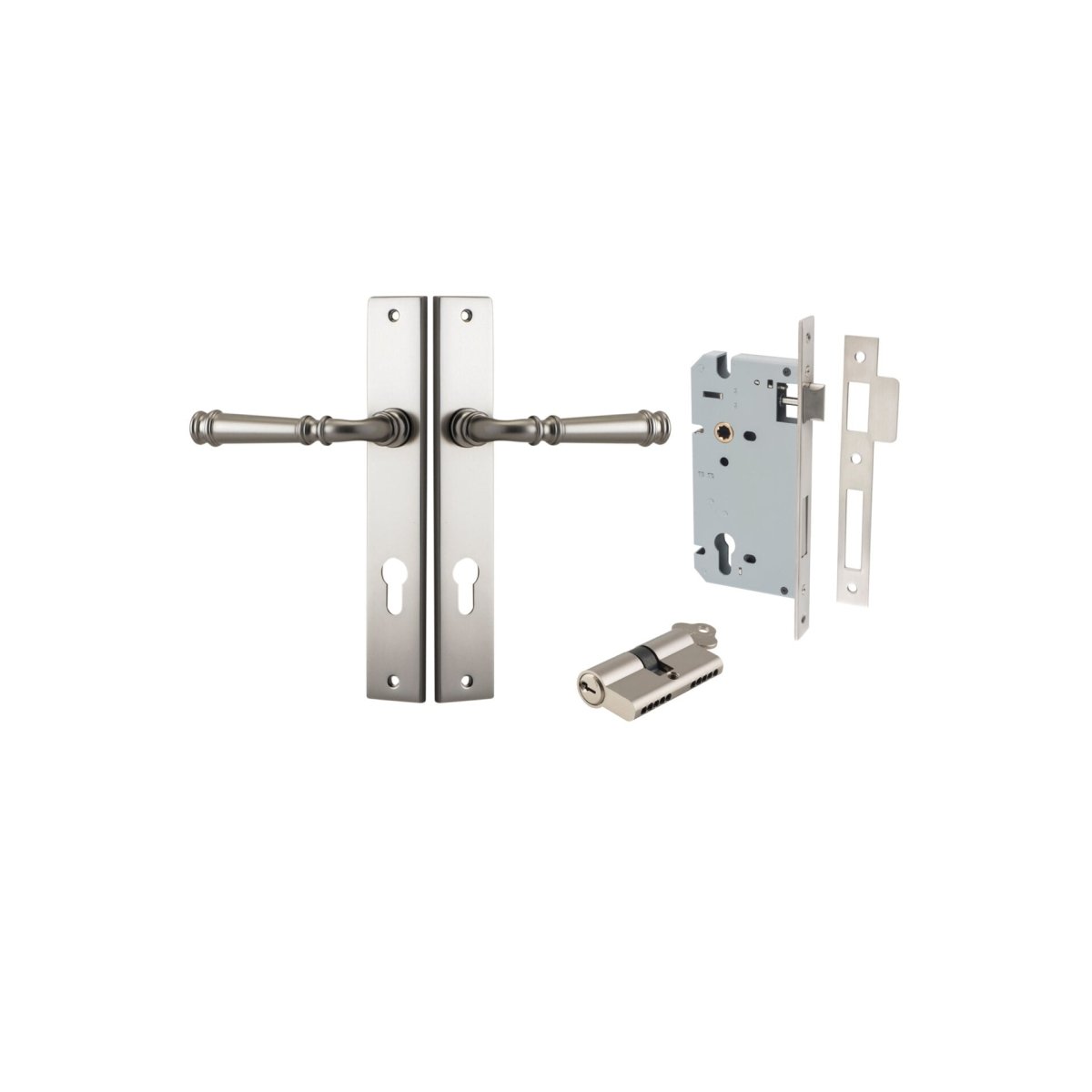 Verona Lever - Rectangular Backplate - Entry - Point - 14706KENTR60KK - Iver