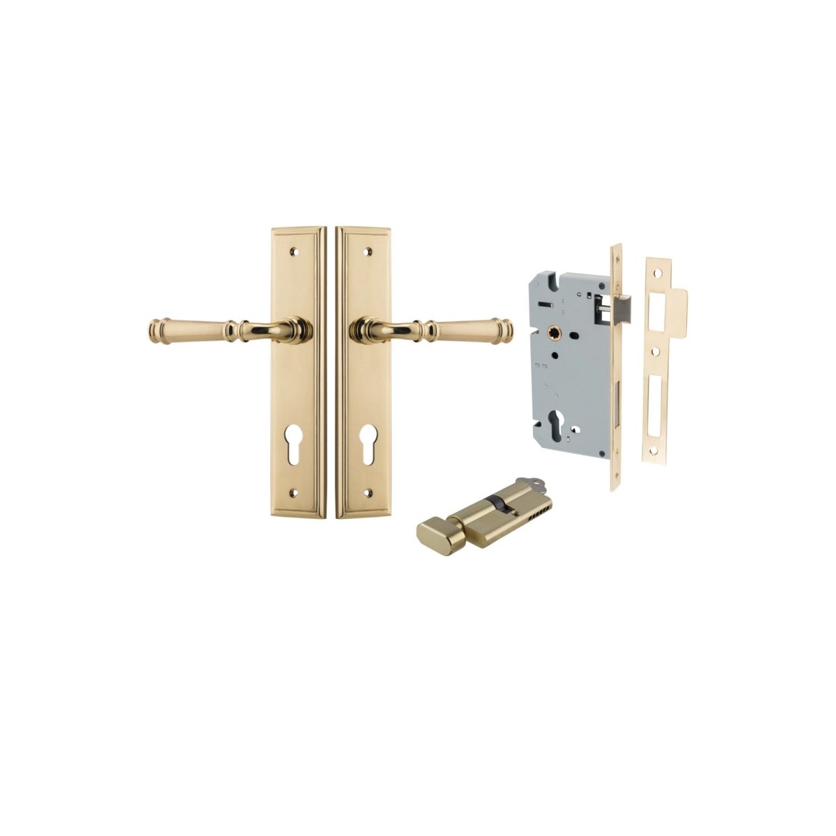 Verona Lever - Stepped Backplate - Entry - Point - 10242KENTR60KT - Iver