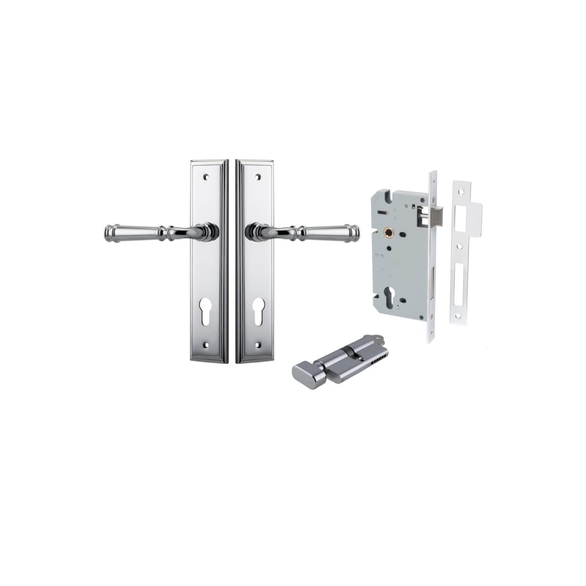 Verona Lever - Stepped Backplate - Entry - Point - 11742KENTR60KT - Iver