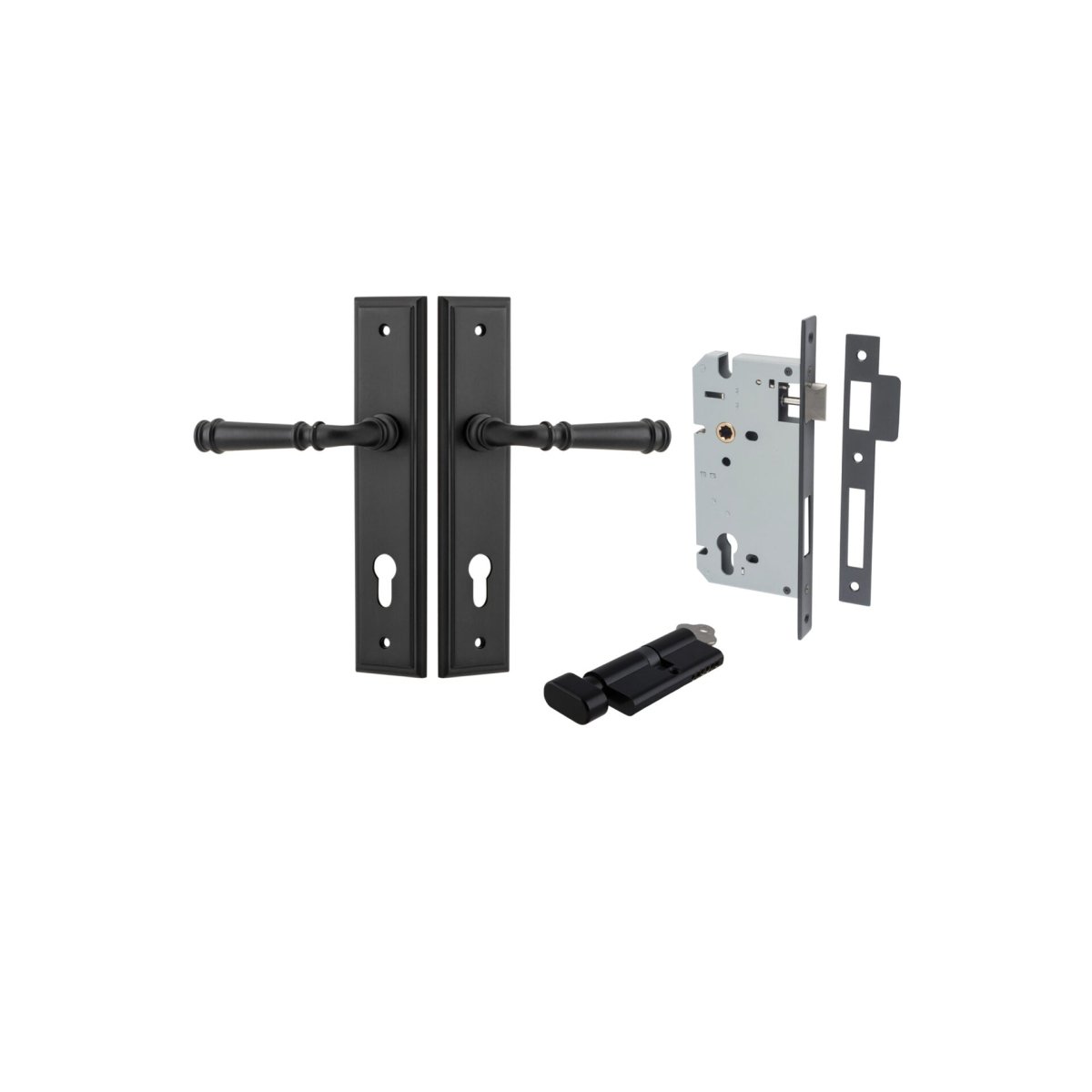 Verona Lever - Stepped Backplate - Entry - Point - 12742KENTR60KT - Iver