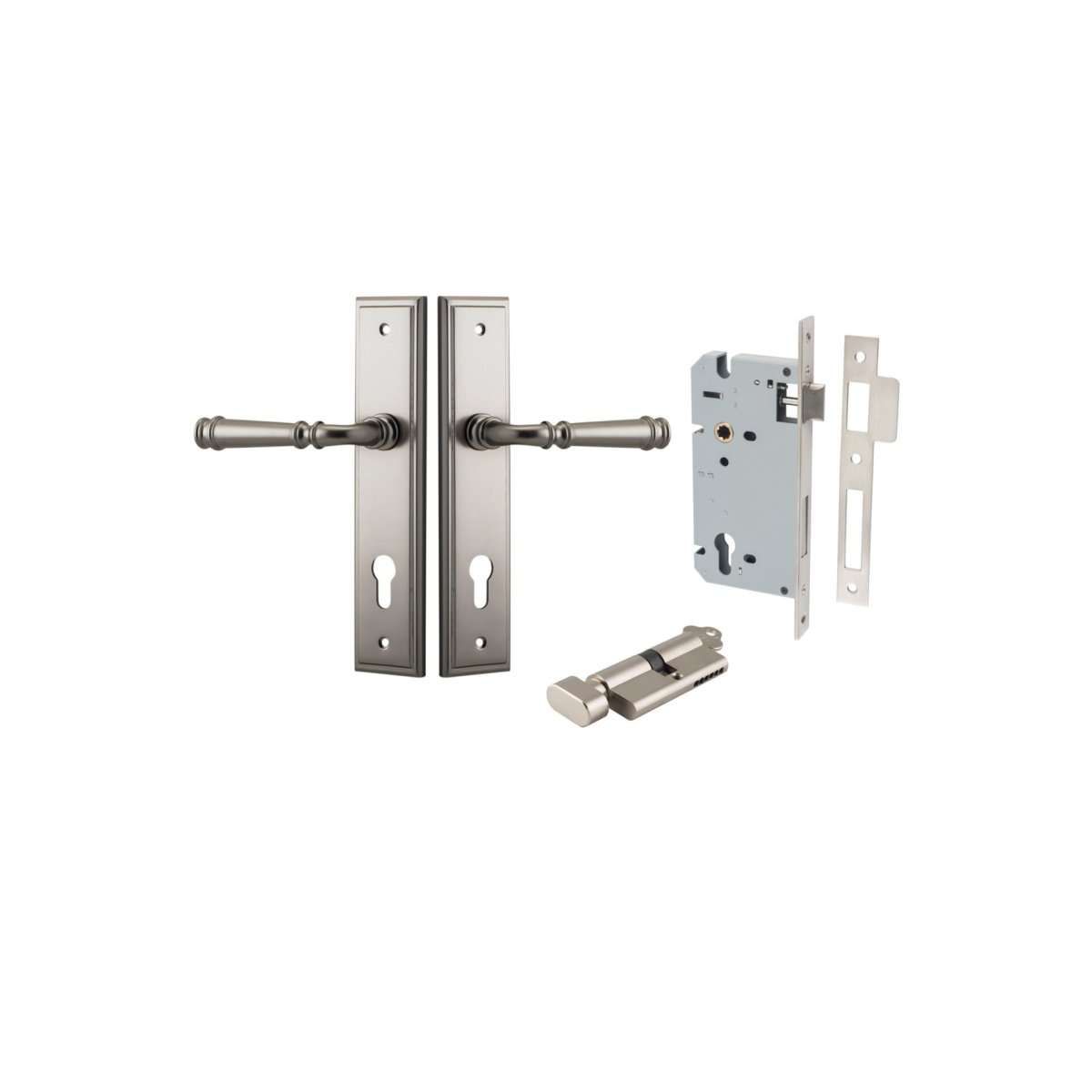 Verona Lever - Stepped Backplate - Entry - Point - 14742KENTR60KT - Iver