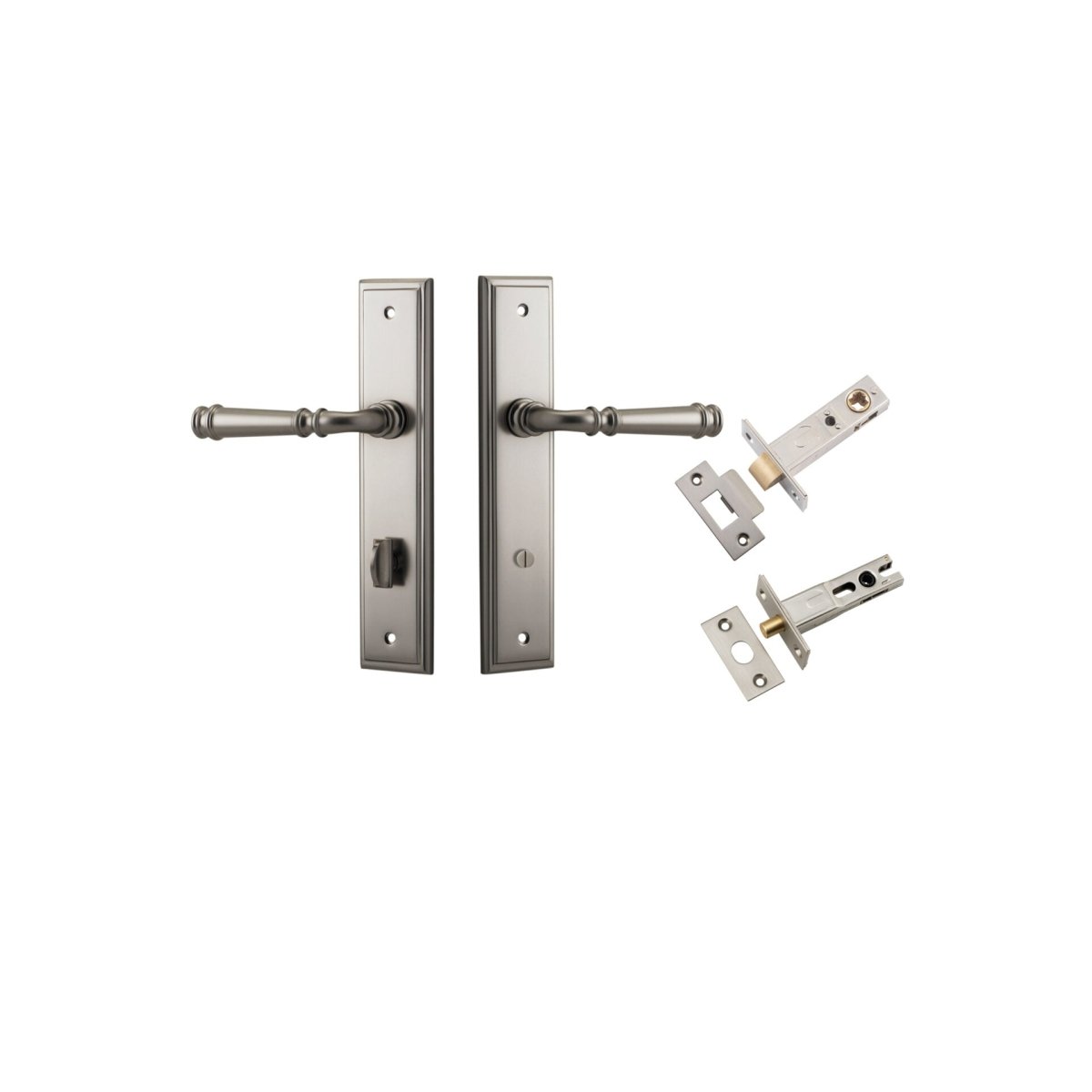 Verona Lever - Stepped Backplate - Entry - Point - 14742KPRIV60 - Iver