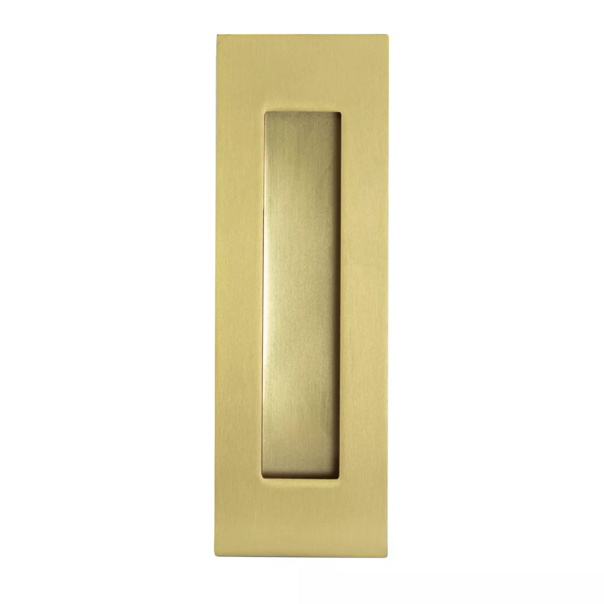 Vivid Collection 150mm Sliding Flush Pull - Satin Brass - Entry - Point - VIVFP2 - 150SBPVD - Lockwood